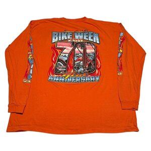 Biker Design Daytona Bike Week 2011 Long Sleeve Motorcycle‎ Shirt Adult 2XL